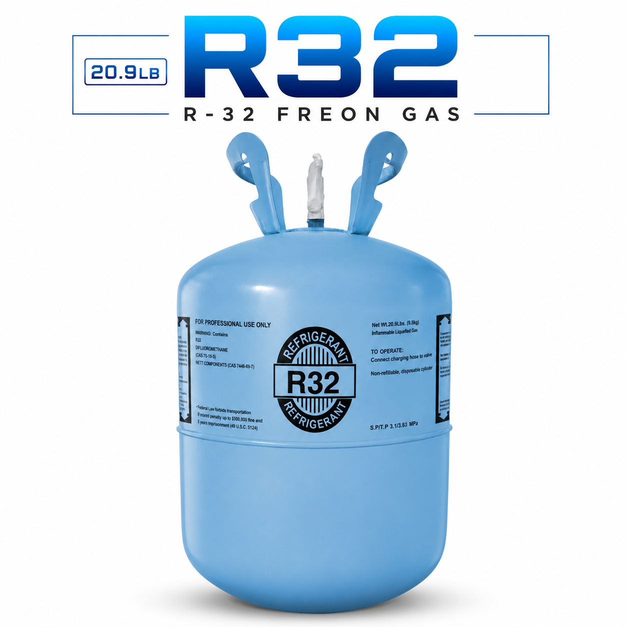 20.9LB R32 R-32 Freon Gas