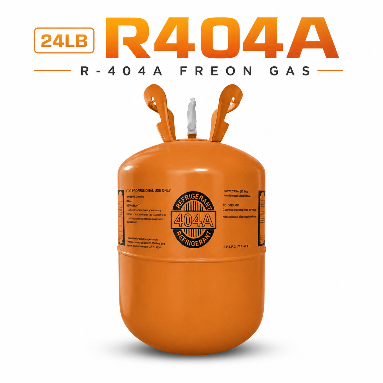 R404A refrigerant cylinder