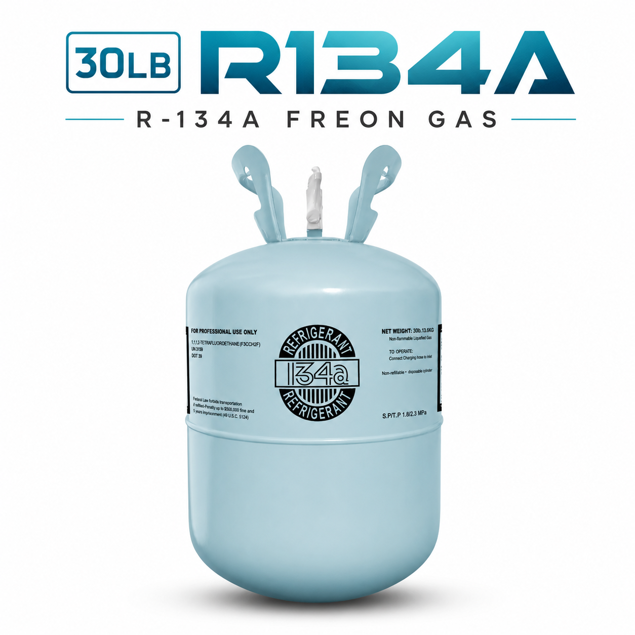R134A refrigerant cylinder
